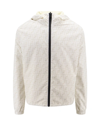 Shop Fendi Reversible Nylon Jacket With All-over Ff Motif