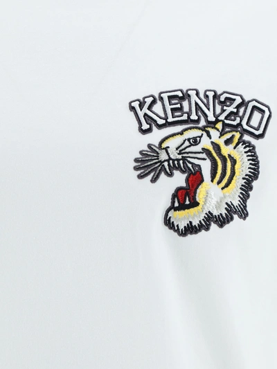 Shop Kenzo T-shirt Tiger In Off White