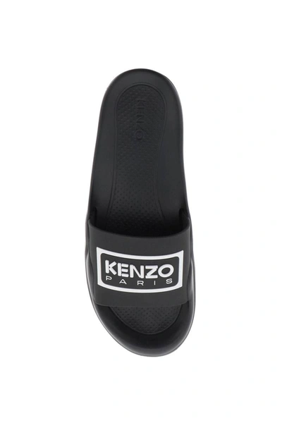 Shop Kenzo Pool Slides For In Black