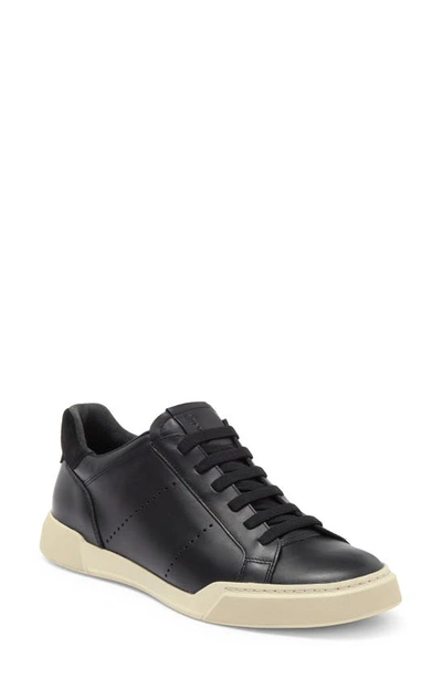 Shop Vince Mercer Sneaker In Black/ Ivory