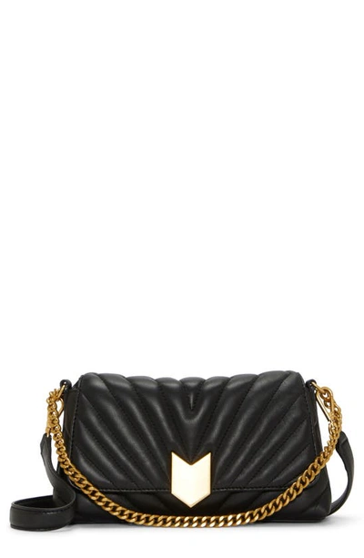 Shop Vince Camuto Theon Flap Crossbody Bag In Black