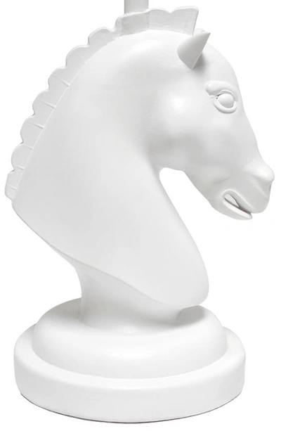 Shop Lalia Home White Chess Horse Table Lamp