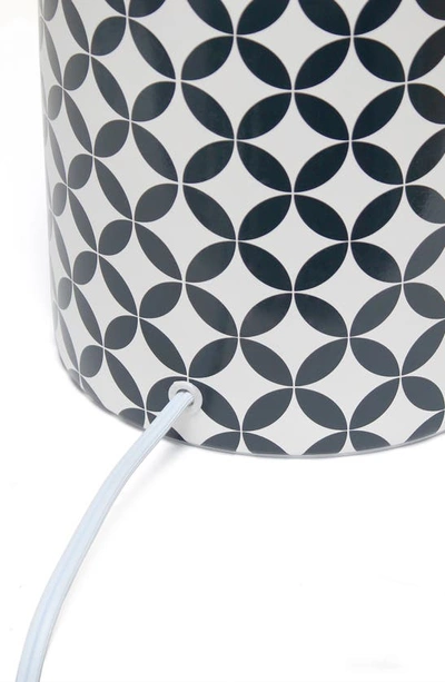 Shop Lalia Home Medallion Print Table Lamp In White With Black