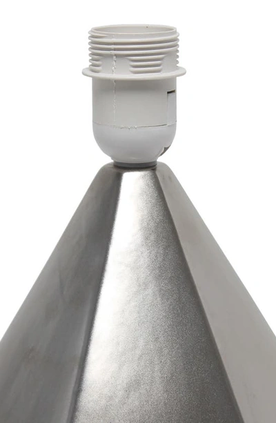Shop Lalia Home Pyramid Table Lamp In Silver