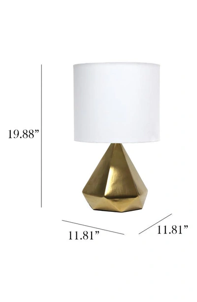 Shop Lalia Home Pyramid Table Lamp In Gold