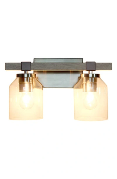 Shop Lalia Home Vanity Light Fixture In Brushed Nickel/ Gray