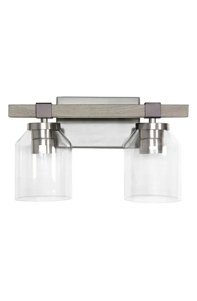 Shop Lalia Home Vanity Light Fixture In Brushed Nickel/ Gray