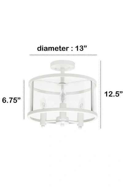 Shop Lalia Home Ceiling Light Fixture In White