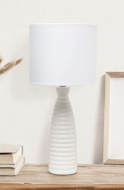Shop Lalia Home Off-white Bottle Table Lamp In Off White