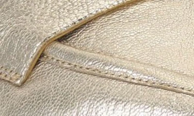 Vince Camuto Calentha Pointed Toe Loafer In Light Gold Soft Goat Metallic