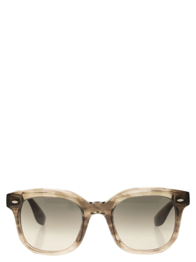 Shop Brunello Cucinelli Acetate Filù Sunglasses With Gradient Lenses