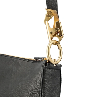 Shop Burberry Knight Leather Shoulder Bag