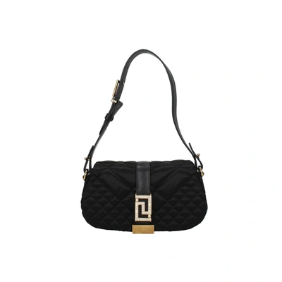 Shop Versace Satin Shoulder Bag