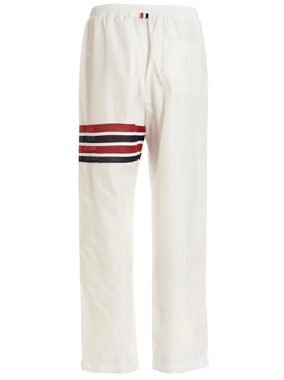 Shop Thom Browne 4bar' Pants White