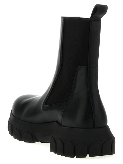 Shop Rick Owens Beatle Bozo Tractor Boots, Ankle Boots Black