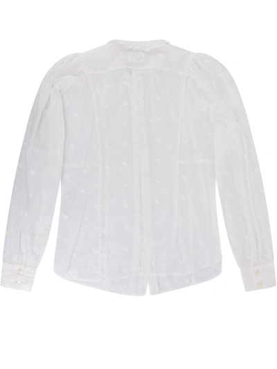 Shop Isabel Marant Étoile Biologic Cotton Shirt With All-over Embroideries