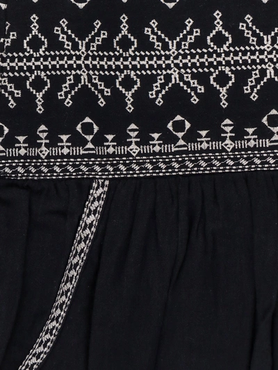 Shop Isabel Marant Étoile Biologic Cotton Skirt With Contrasting Embroideries