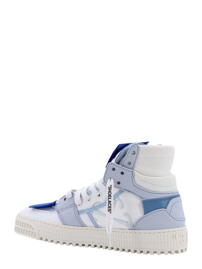 Shop Off-white Canvas And Leather Sneakers With Iconic Zip Tie