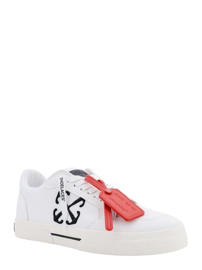Shop Off-white Canvas Sneakers With Lateral Arrow Logo