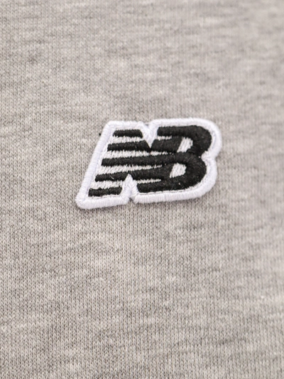 Shop New Balance Cotton Blend Sweatshirt With Embroidered Monogram