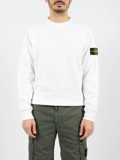 Shop Stone Island Cotton Crewneck Sweatshirt