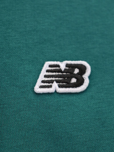 Shop New Balance Cotton Sweatshirt With Embroidered Monogram