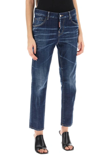 Shop Dsquared2 Dark Clean Wash Cool Girl Jeans