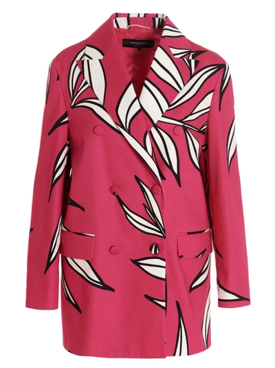 Rochas Floral Pattern Blazer Jacket