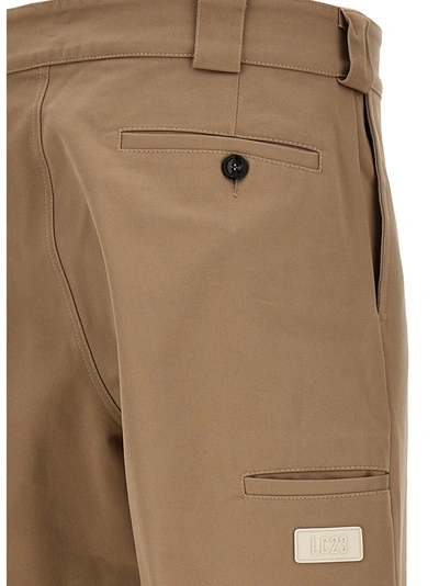 Shop Lc23 Gabardine Chinos Pants Beige