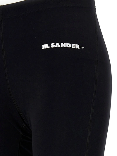Shop Jil Sander Logo Print Leggings Black