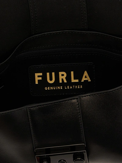 Shop Furla Metropolis S Remix Shoulder Bags Black
