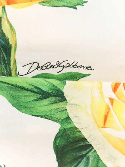 Shop Dolce & Gabbana Mini Cotton Dress With Iconic Print