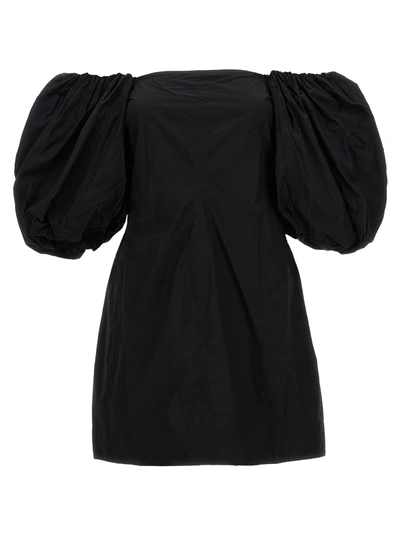 Shop Ganni Mini Dress Dresses Black