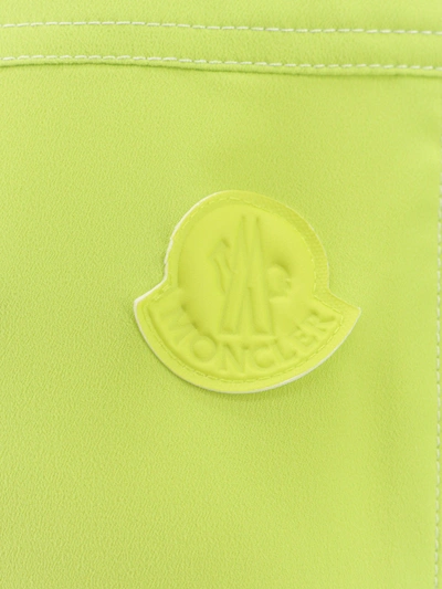 Shop Moncler Nylon Dress With Frontal Logo Patch