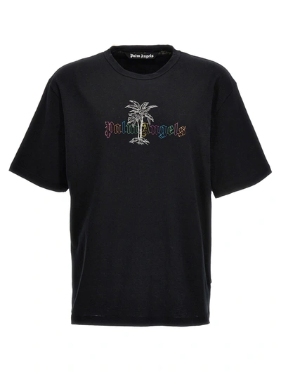 Shop Palm Angels T-shirt Black