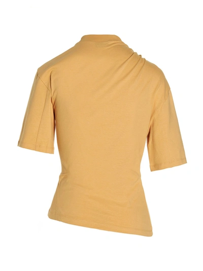 Shop Jacquemus Perola T-shirt Yellow