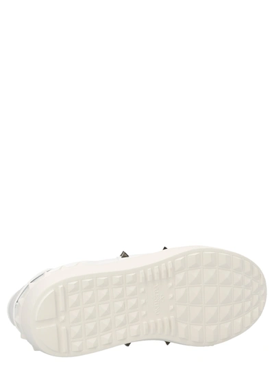 Shop Valentino Rockstud Untitled Sneakers White
