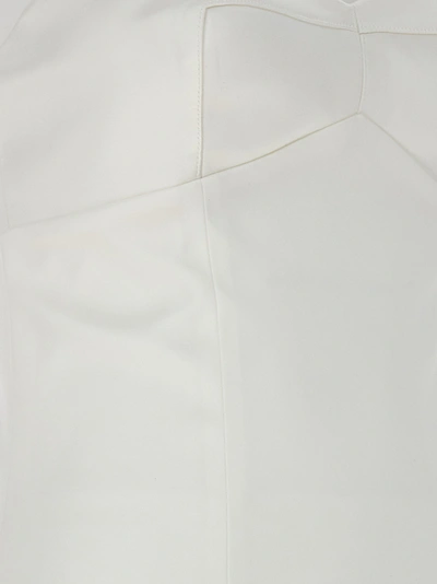 Shop Ermanno Scervino Silk Dress Dresses White