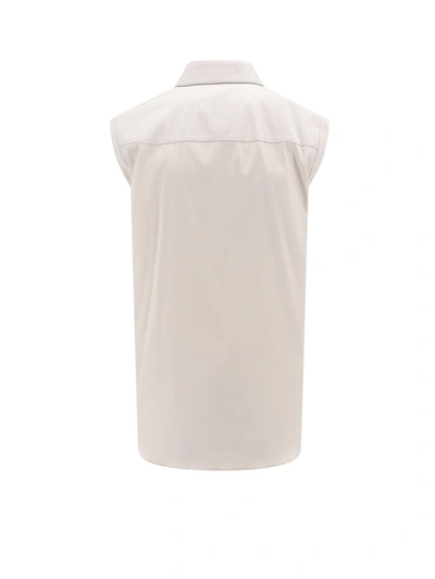 Shop Brunello Cucinelli Sleeveless Shirt With Monili Details