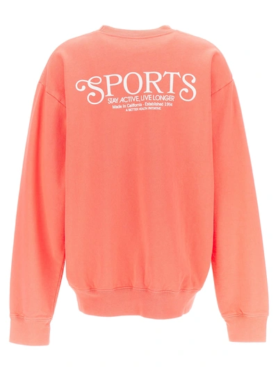 Shop Sporty And Rich Sports Sweatshirt Bordeaux