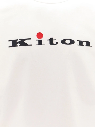 Shop Kiton Stretch Cotton Sweatshirt