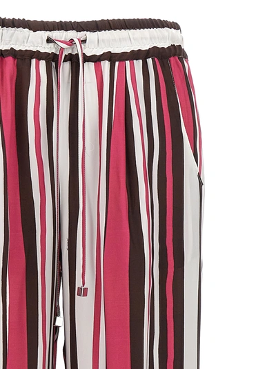Shop Kiton Striped Pants Multicolor
