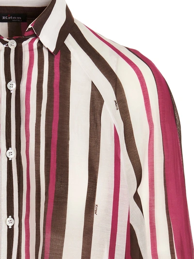 Shop Kiton Striped Shirt