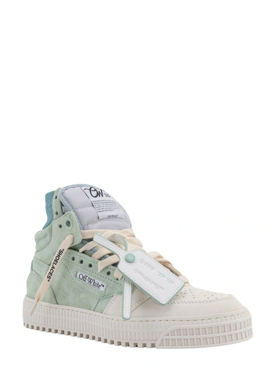 Shop Off-white Suede Sneakers With Iconic Zip Tie