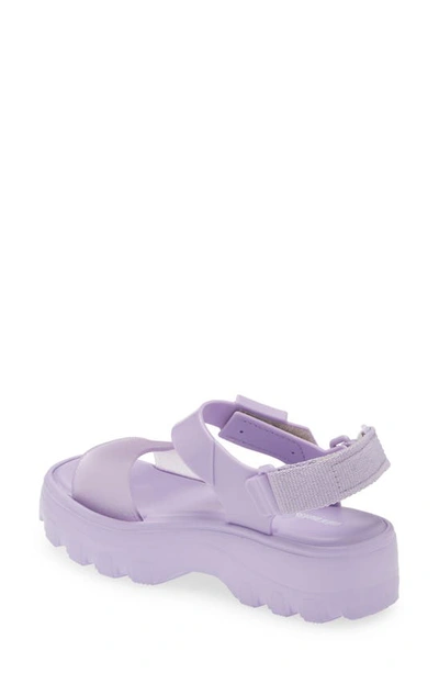 Shop Mini Melissa Kids' Kick Off Platform Sandal In Lilac
