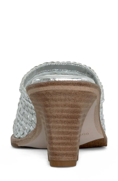 Shop Donald Pliner Block Heel Sandal In Silver