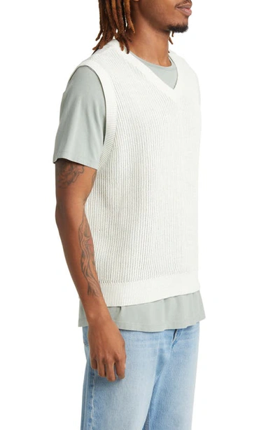 Shop Obey Clynton V-neck Sweater Vest In Unbleached Multi