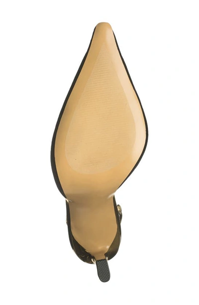 Shop Steve Madden Drew Slingback Pointed Toe Pump In Black/ Gold