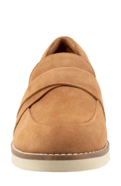 Softwalk Walsh Loafer In Camel Suede