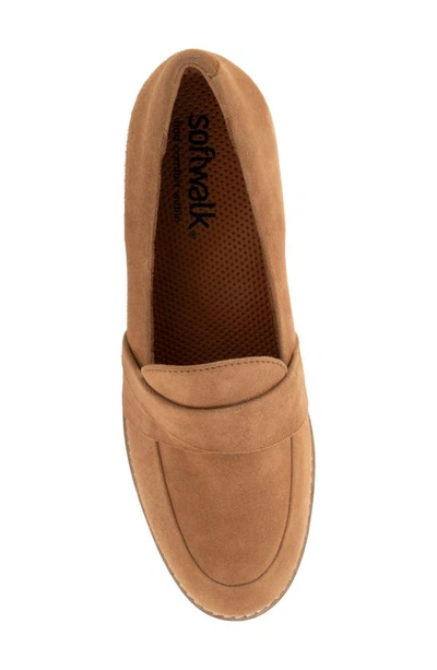 Softwalk Walsh Loafer In Camel Suede